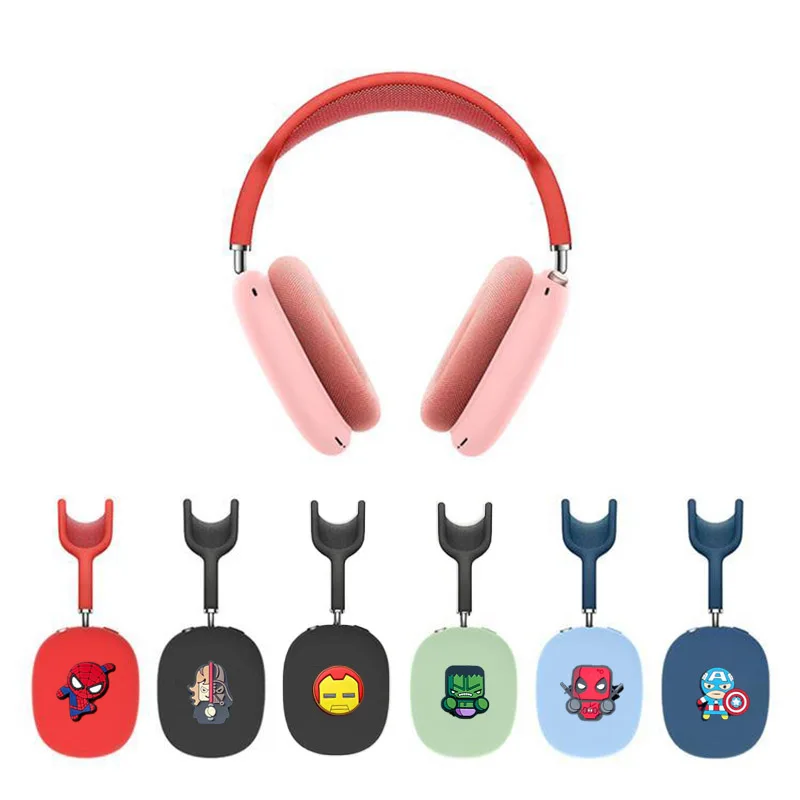 

Marvel Spiderman Soft Headband Cover For AirPods Max Avengers Silicone Headphones Protective Case Replacement Earphone Cover