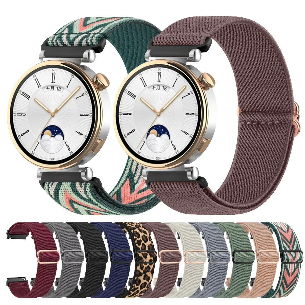 Фото Нейлоновый эластичный ремешок 18 мм для Huawei Watch GT 5 4 41 мм, спортивный браслет-браслет для Huawei Watch GT 5 Pro 42 мм, ремешок для часов №1