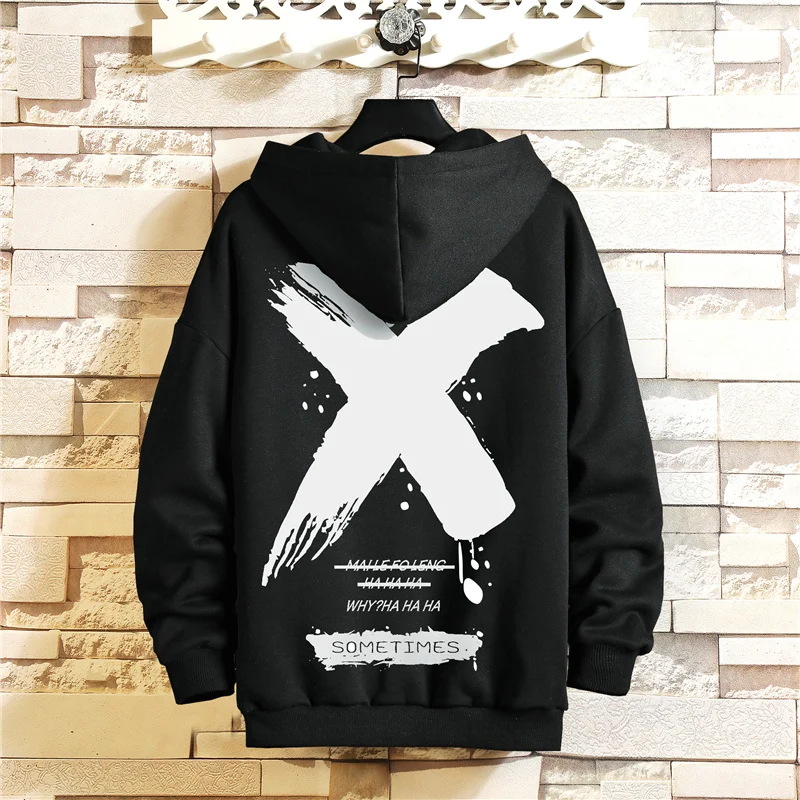 

2023 Spring Printed Mens Hooded Sweatshirt Hip Hop High Streetwear Hoodies Clothing Outwear