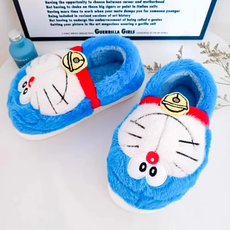Лидер продаж Doraemon зимние хлопковые тапочки с героями мультфильмов милые