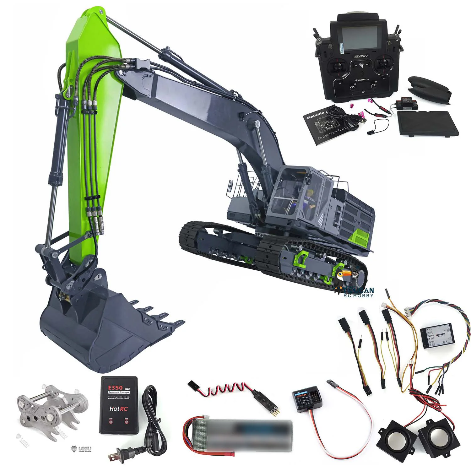 1/14 металлический LESU 374 гидравлический