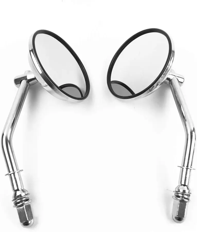 XYIVYG короткий 8 мм хромированный Harley Dyna Bobber Chopper аксессуар для бокового зеркала