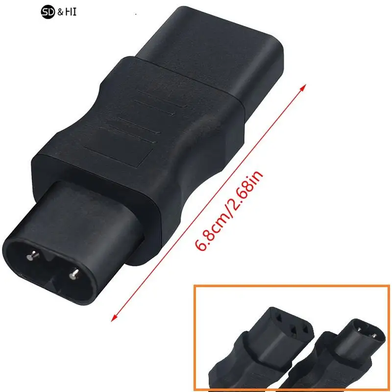 

Professional Male Female Adapter C8 to C13 Adapter Adapter ABS-material Easy Operation