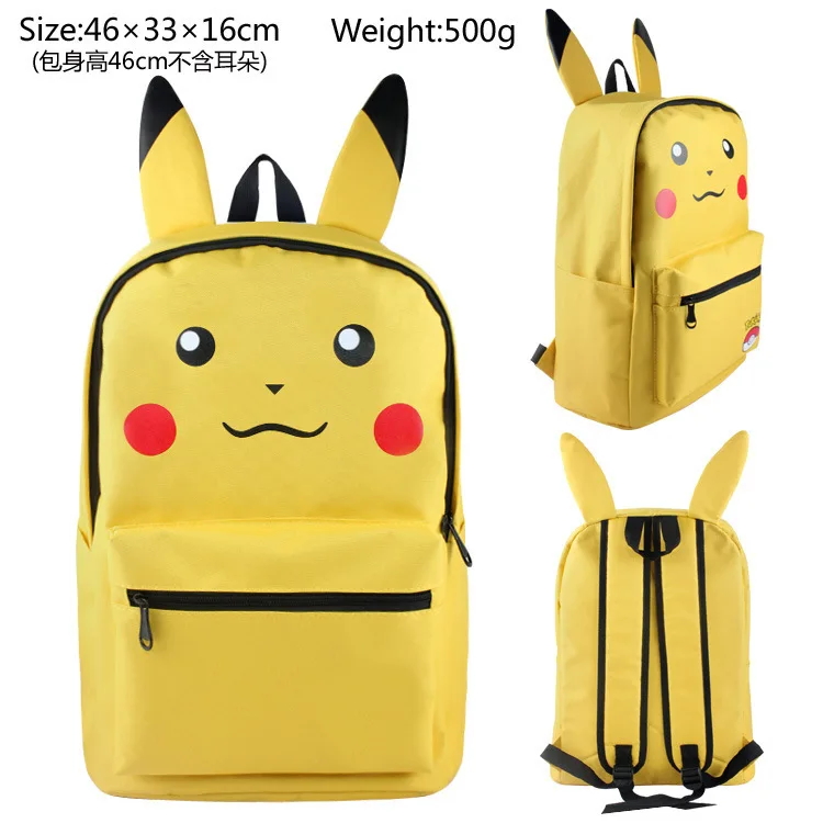 

Large Capacity Mochila pokemon and Pikachu Backpacks Bookbag Students School Bags Anime kids Laptop Rucksack Shoulder Bag