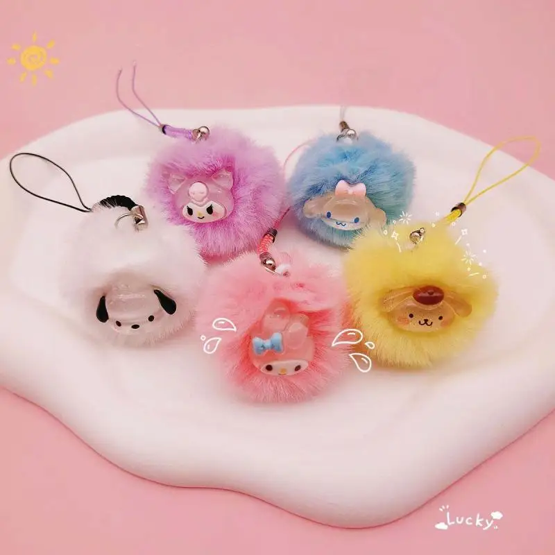 

Sanrio Mymelody Cinnamoroll Kuromi почточко плюшевый кулон мультяшный брелок для ключей U-диск Карандаш сумка подвесные украшения брелок