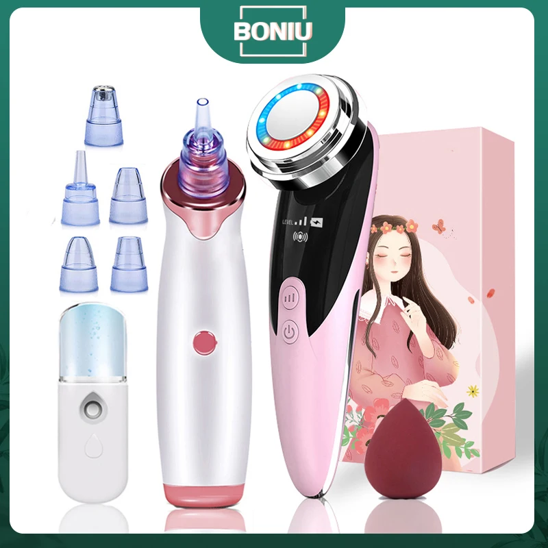 

аппарат для чистки лица Устройство для удаления черных точек на лице, 1 + 3 комплекта вакуумный очистить пор от черных точек от прыщей чистка ...