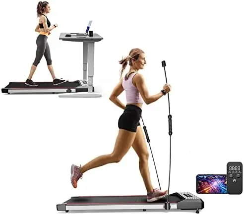 Pad Treadmill Under Desk with Incline for Home, Portable Mini Desk Treadmill 300lb Capacity 2.5HP, Cardio Training Multi Control