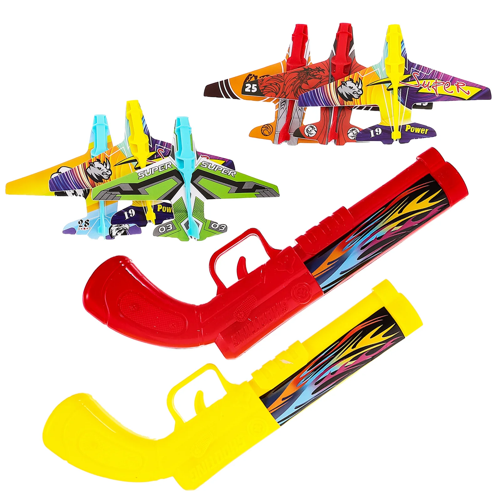 

Throwing Aeroplane Catapult Bubble Childrens Outdoor Playsets Foams Airplane Toy