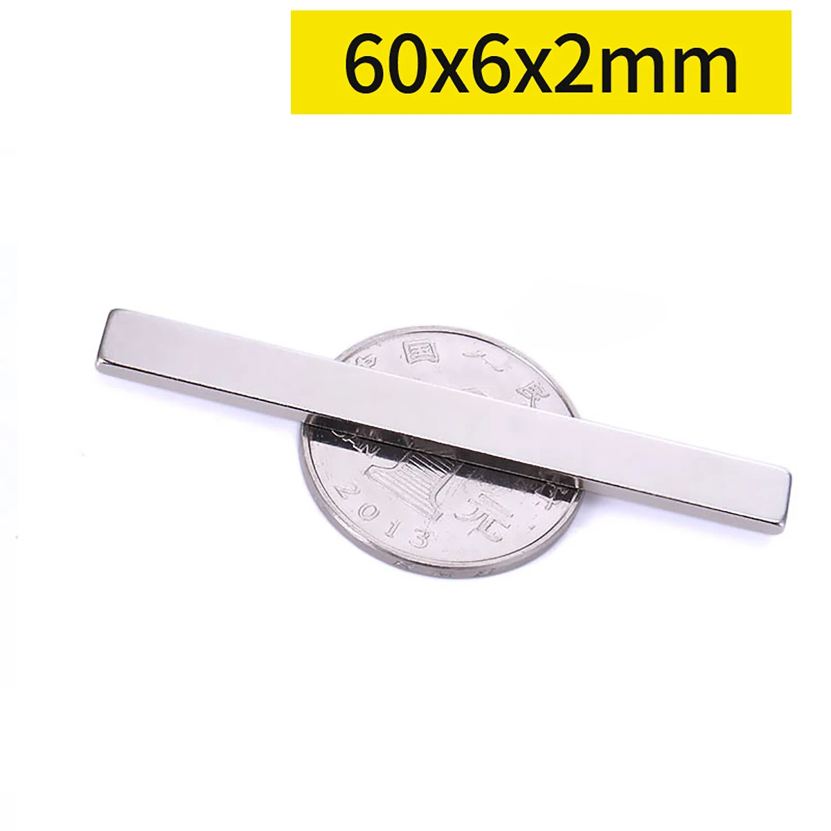 

2/5/10pcs 60x6x2mm Neodymium Magnet Square N35 NdFeB Rare Earth Strong Magnet Rectangle Permanent Magnetic
