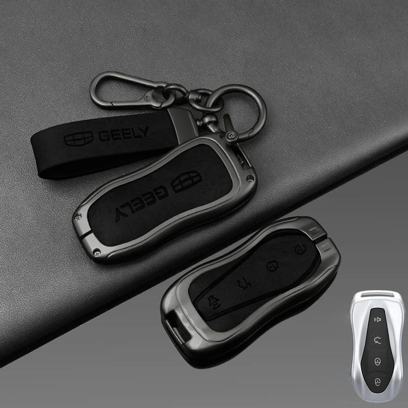 Чехол для автомобильного ключа из цинкового сплава держатель полная защита Geely