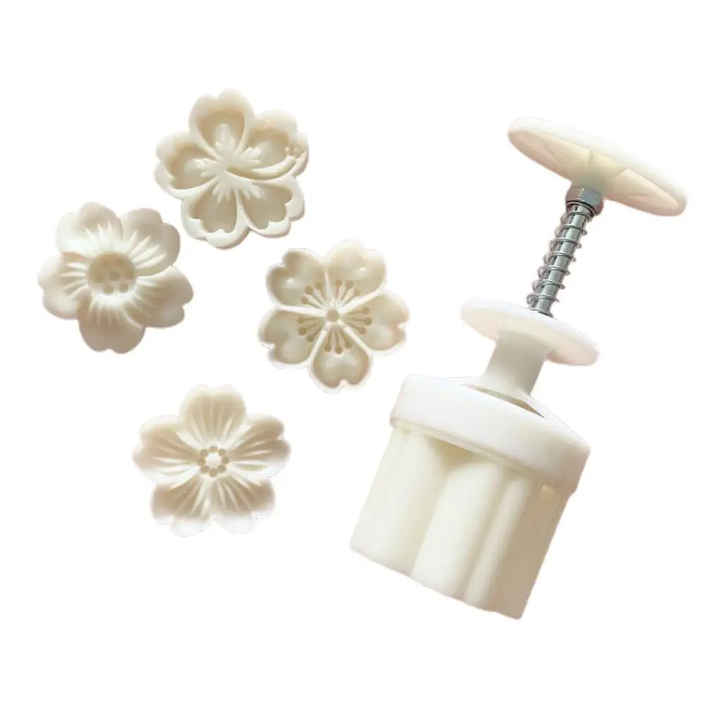 

Форма moonторт, цветок вишни, легко снять, Ручной пресс, 3D печать вишни, Сакура, форма для кондитерских изделий для фестиваля середины осени