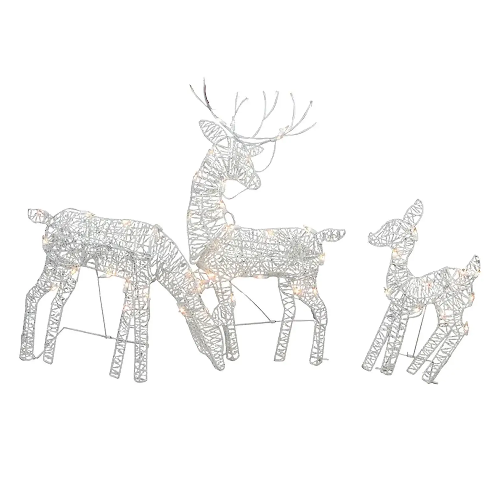 

Подсвеченный Рождественский олень, рождественское зимнее украшение для украшения