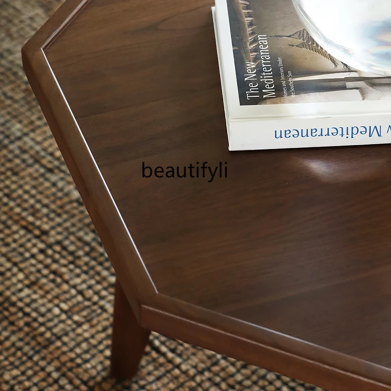 Скандинавский средневековый журнальный столик из массива дерева Nordic Morenburg North