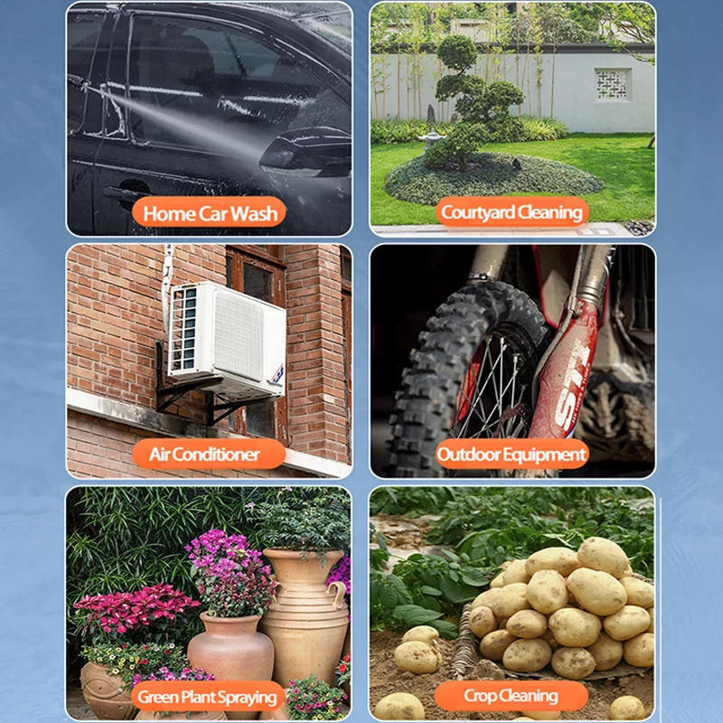 Беспроводной пистолет для мойки автомобилей под высоким давлением 500 Вт |
