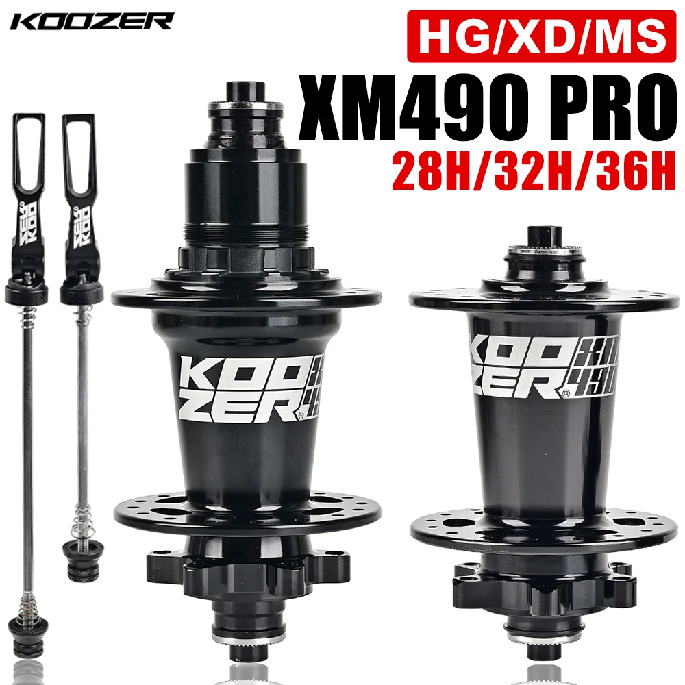 Фото KOOZER XM490 PRO 28/32/36H Ступица для горного велосипеда Передние и задние ступицы MTB 4 герметичные подшипники Ступица 6 собак для K7 HG NX SX GX XD 8-13Speed №4