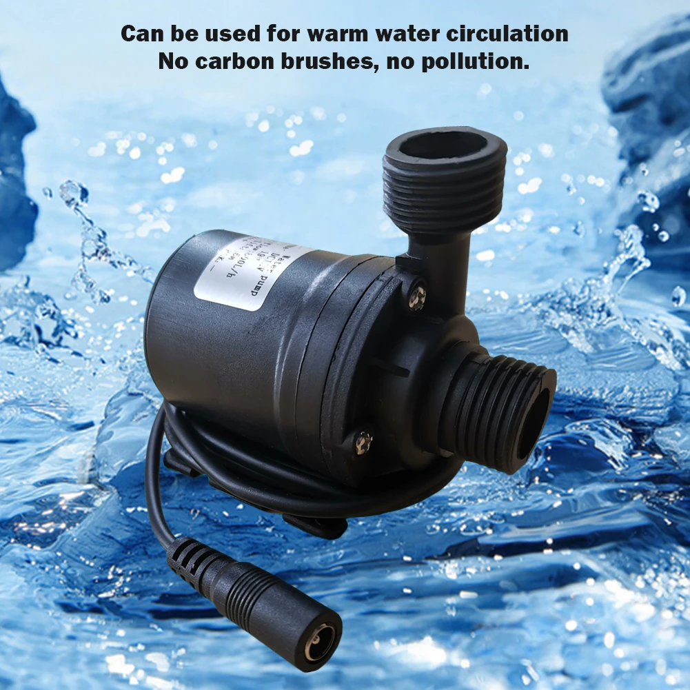 

DC 12V 24V Solar Water Pump 800L/H Centrifugal Pump Ultra Quiet Brushless Solar Water Pump Lift 5M/6M for Water Heater Industry