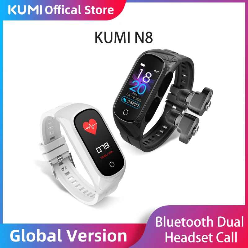 Умный Браслет KUMI SmartBand N8 2022 дюйма цветной дисплей AMOLED фитнес-трекер для измерения
