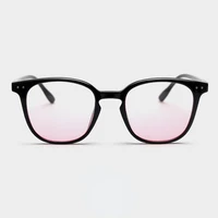 7187gm blush glasses frame female net red tide black frame plain color gradient pink lens with degree myopia glasses frame