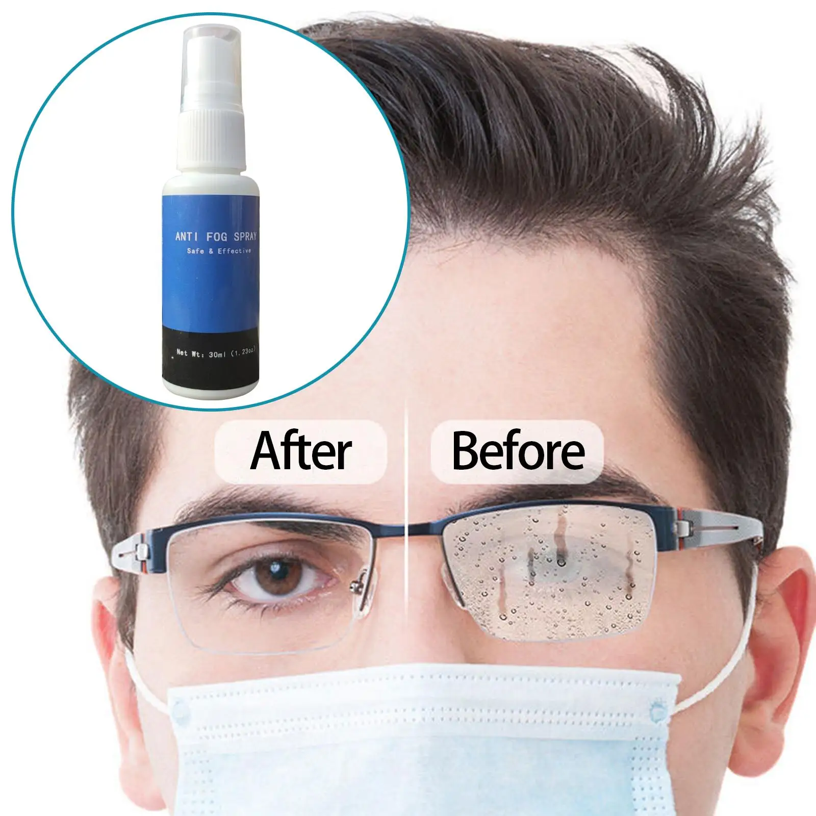 

Anti Fog Spray Lens Cleaning Spray for Diving Masks Eyeglass Swim Goggles
