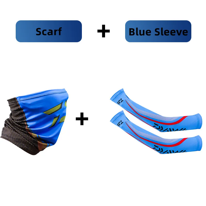 

Набор шарфов и рукавов DAIWA, охлаждающие рукава, быстросохнущие рукава для рыбалки, защита от УФ-лучей, дышащая одежда для рыбалки