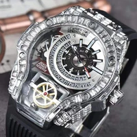 classic brand personality mens watches luxury hip hop with diamond waterproof watch business sports quartz bling aaa clocks 2022