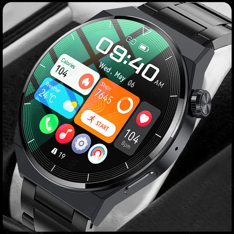 

Новинка, умные часы для мужчин GT3 Pro, AMOLED, экран 390*390 HD, пульсометр, Bluetooth Вызов, IP68, водонепроницаемые Смарт-часы для Huawei Xiaomi