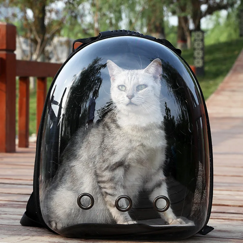 

Cat Carrying Bag For CatCarrie Dog Small Pet Backpack Cage Shoulder Transparent Space Capsule Outgoing Portable Backpack Mochila