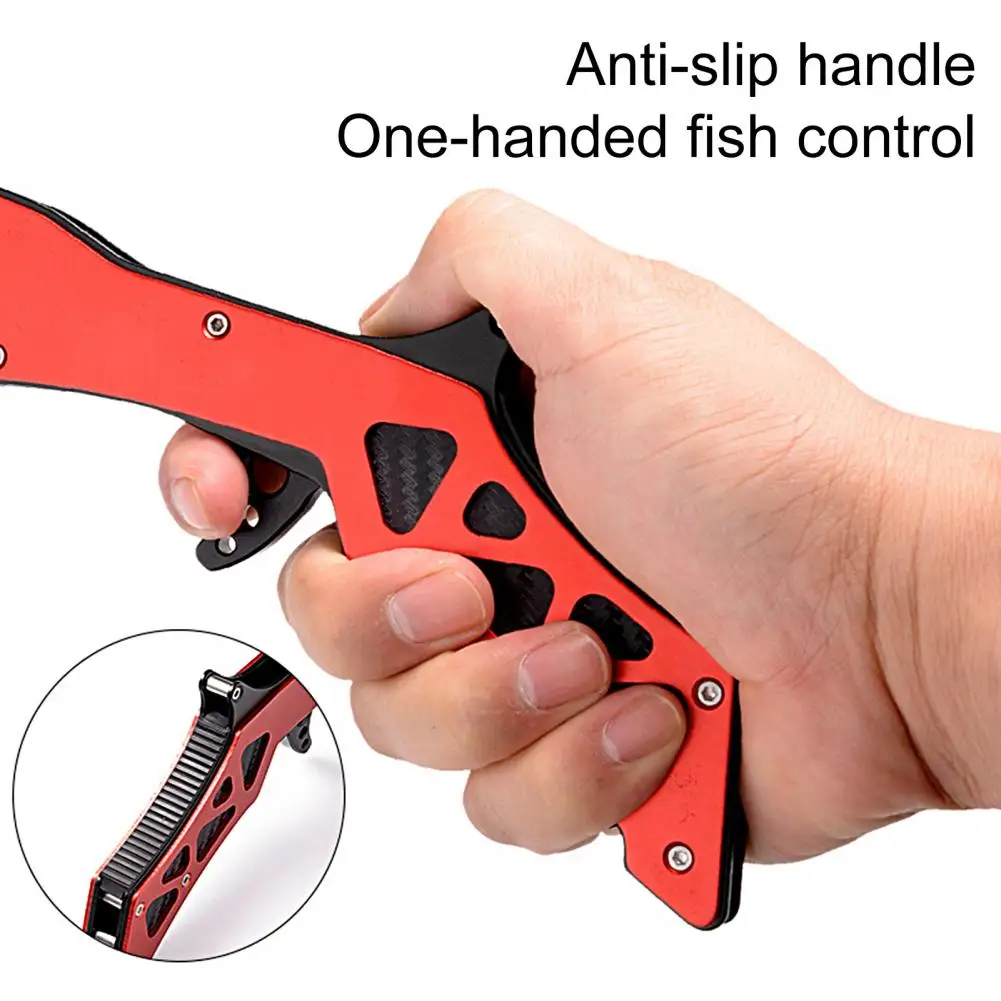 

Compact Size Aluminum Alloy Catch Fish Non-Slip Metal Fishing Lip Grabber Angling Tackle Metal Fish Gripper for Angling