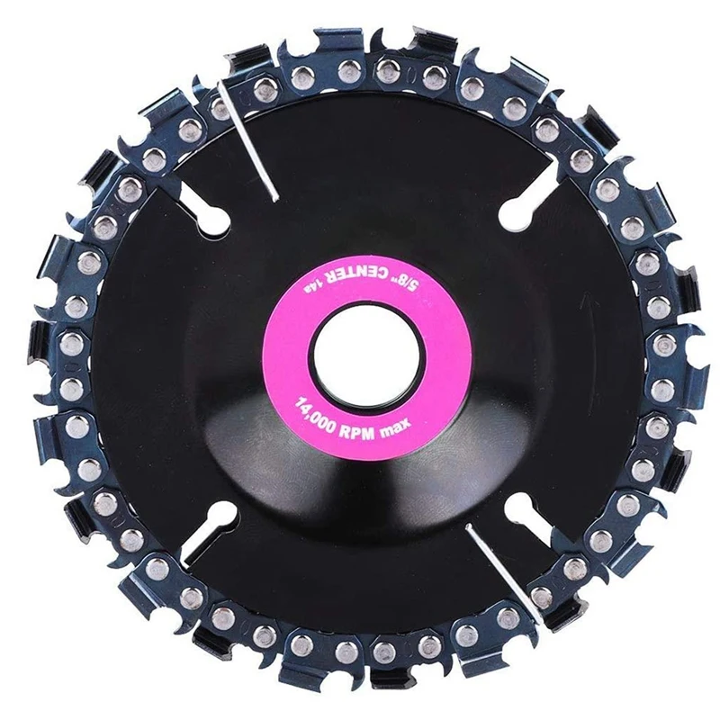 

4 Inch Grinder Wood Carving Disc Chainsaw Grinding Wheel Chain Blade Circular Plate Shaping With Fine 22 Teeth