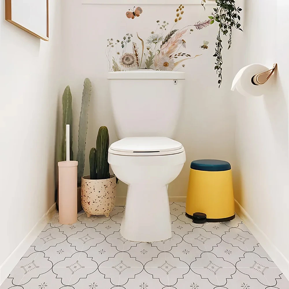 Настенные стикеры в стиле бохо с изображением диких цветов для кухни стеклянный