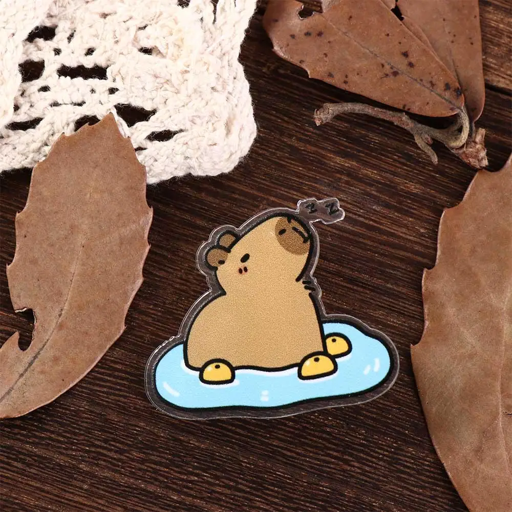 Ювелирные изделия акриловая булавка капибара милая забавная для девочек