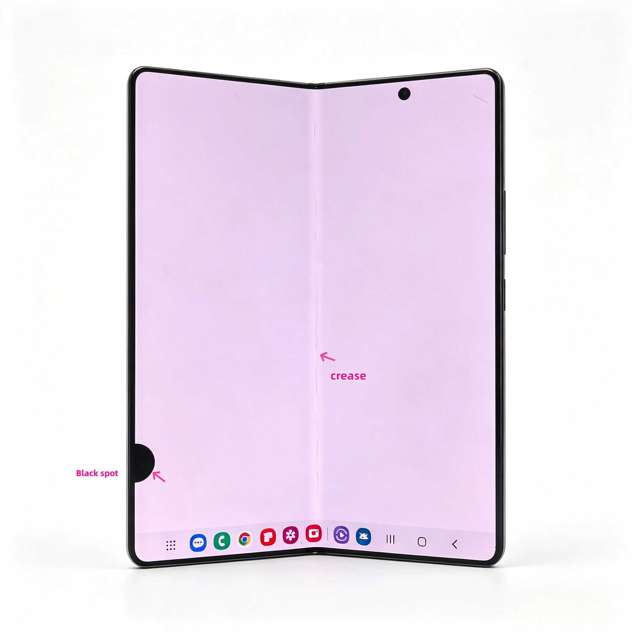 Фото AMOLED-дисплей 120 Гц для Samsung Z Fold 3 SM-F926 F926B F926U, оригинальный сенсорный экран, дигитайзер, модуль дисплея с дефектом №3
