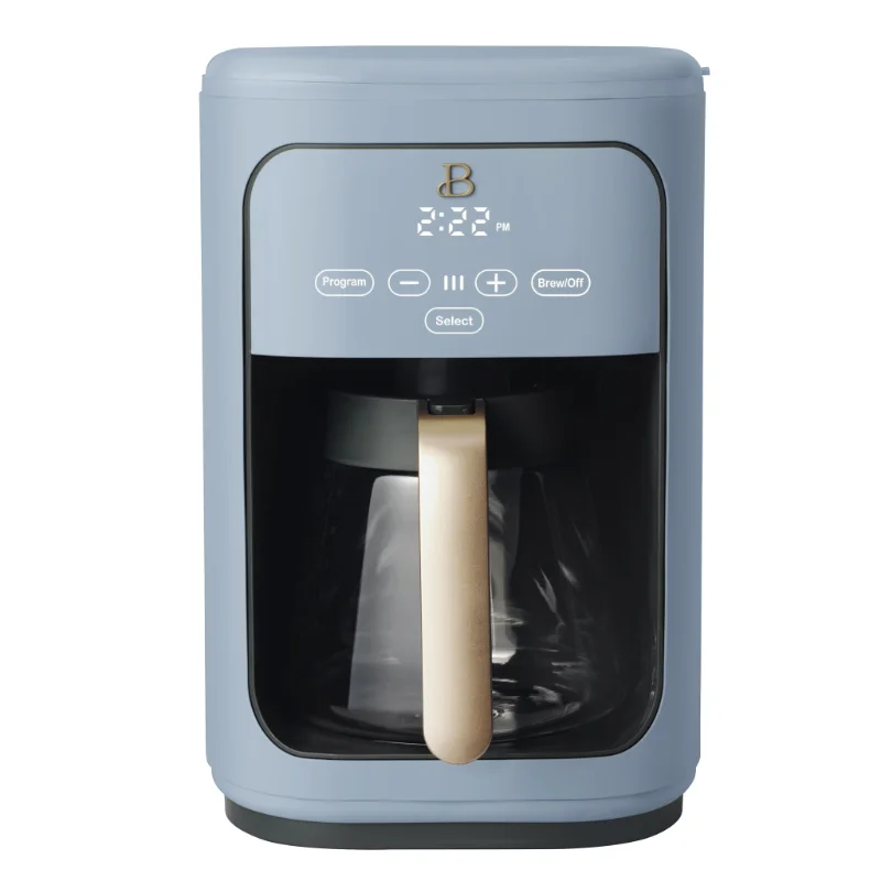 

Beautiful 14 Cup Programmable Touchscreen Coffee Maker, Cornflower Blue by Drew Barrymore