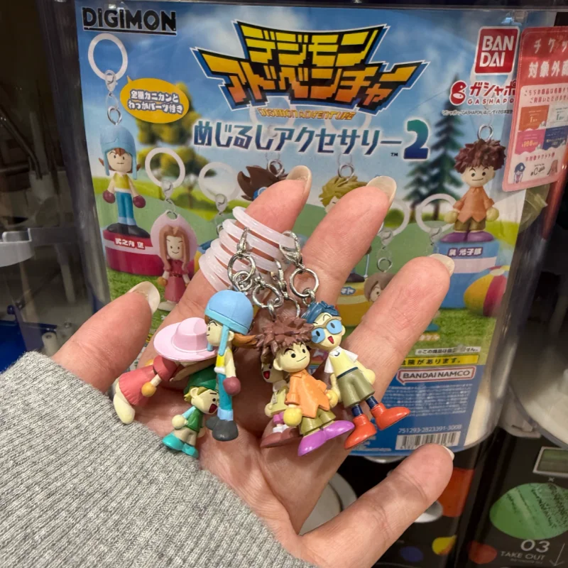 Фото Брелок-подвеска Digimon Adventure Bandai Gashapon: Тайчи Ягами, Ямато Ишида, Коширо Изуми, сумка, зонт, ключница №2