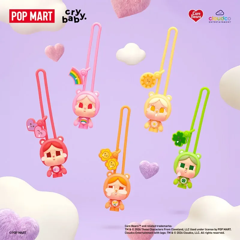Фото POP MART CRYBABY Серия Care Bears Мини-светильник Слепая коробка-сюрприз Игрушки Кавайные украшения Фигурки Декор для дома Настольная модель №2