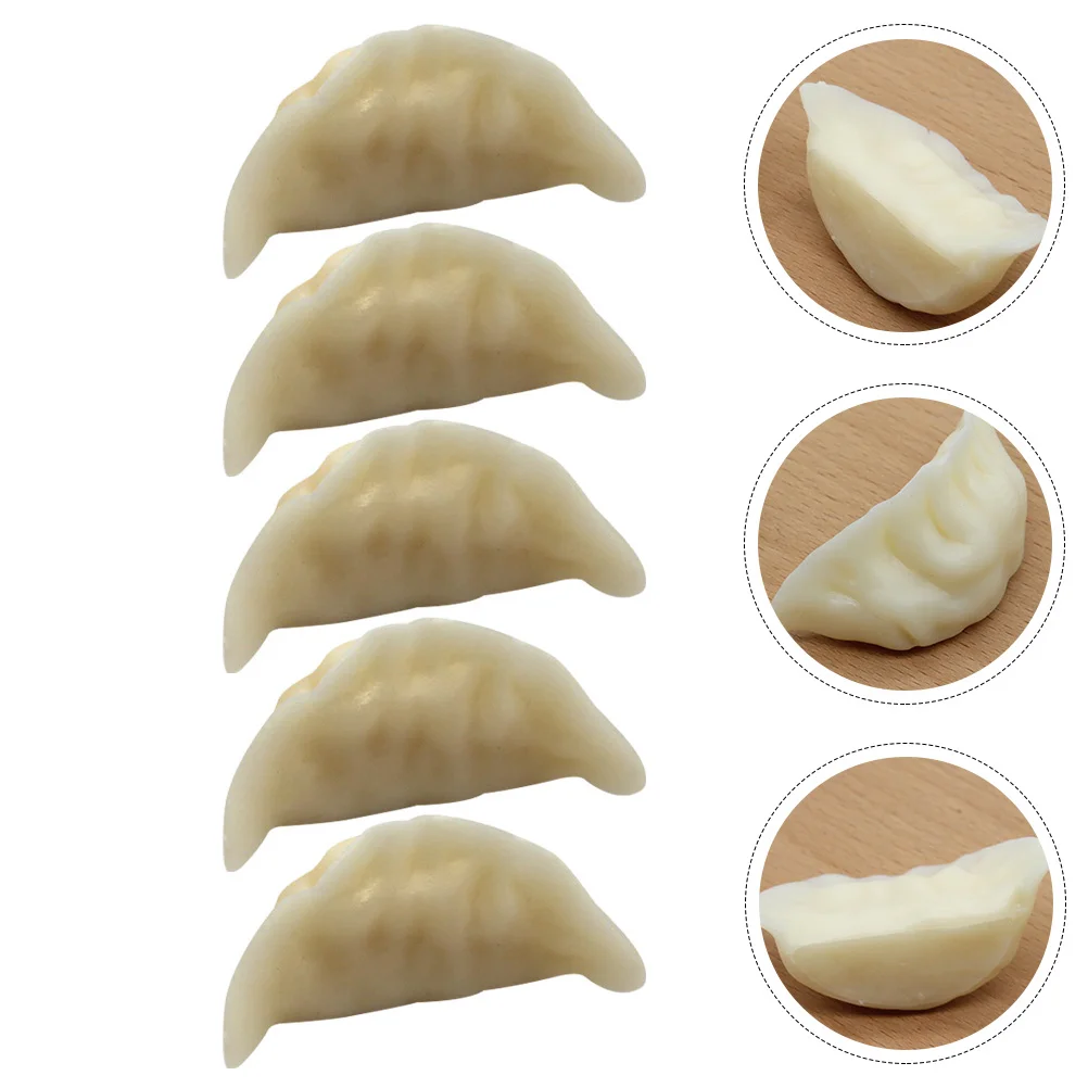 

Dumpling Play Kitchen Model Props Simulation Fake Decoration Artificial Toy Toys Photography Decor Pretend Lifelike Accessories