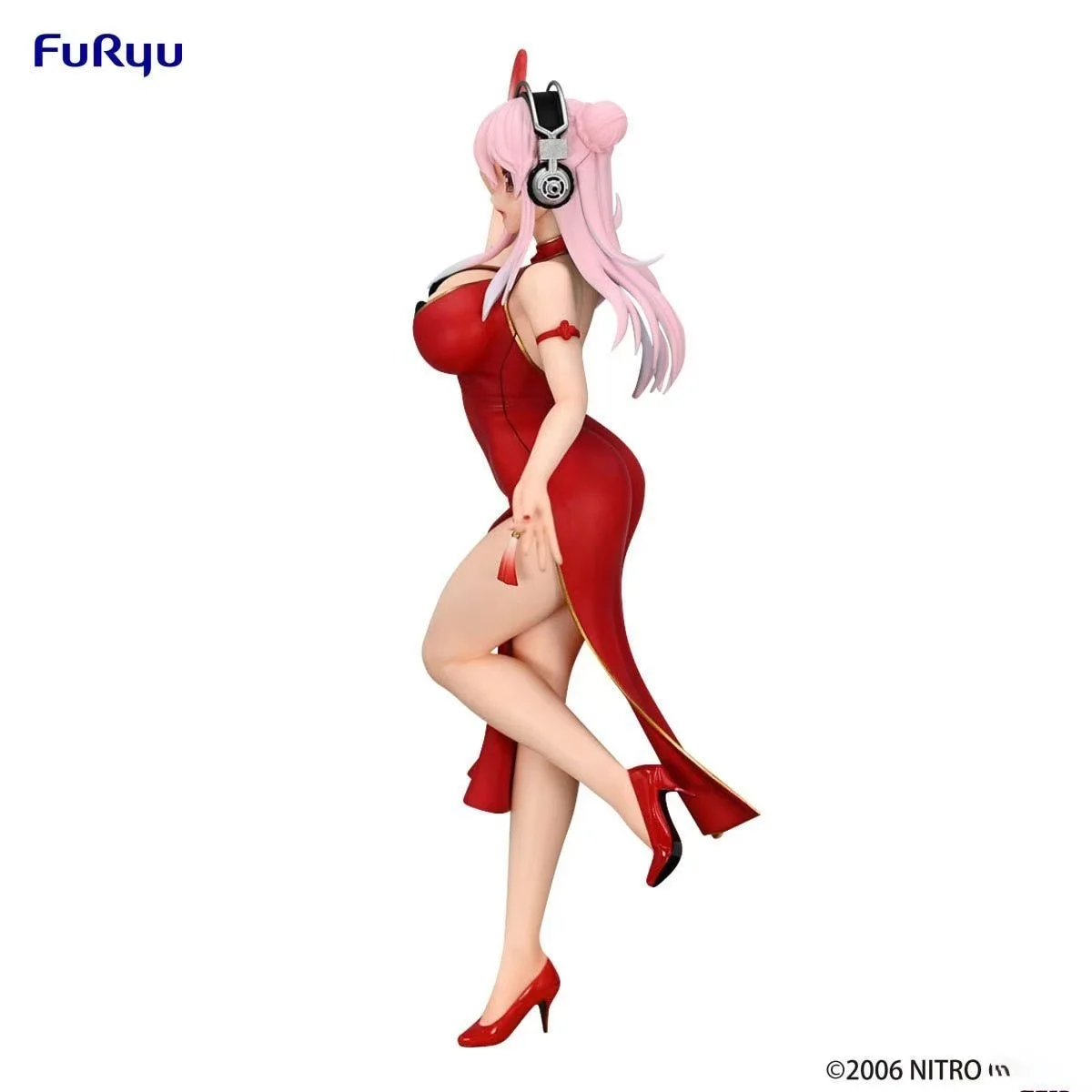 Фото В наличии оригинальная фигурка Furyu SUPER SONICO Trio-Try-iT — китайское платье, версия. Аниме Фигурки Украшения Коллекция моделей игрушек №3