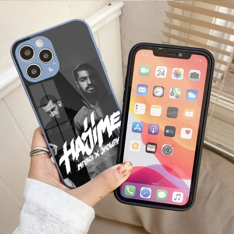 

Hajime MiyaGi Phone Case For IPhone 14 13 12 11 Pro Max X XR XS 8 7 Plus Liquid Glass Color Phone Cover