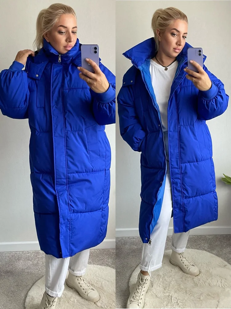 -30 degrees Winter Women long Parkas Jackets Casual Hooded Thick Warm Windproof Parkas Coat Fashion Female outwear Long parkas