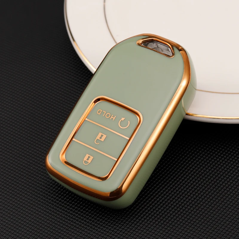 

For Honda Civic City Accord CRV CR-V XR-V Odyssey Vezel Jade Crider FitSoft TPU Car Remote Key Case Cover Shell Fob Keychain