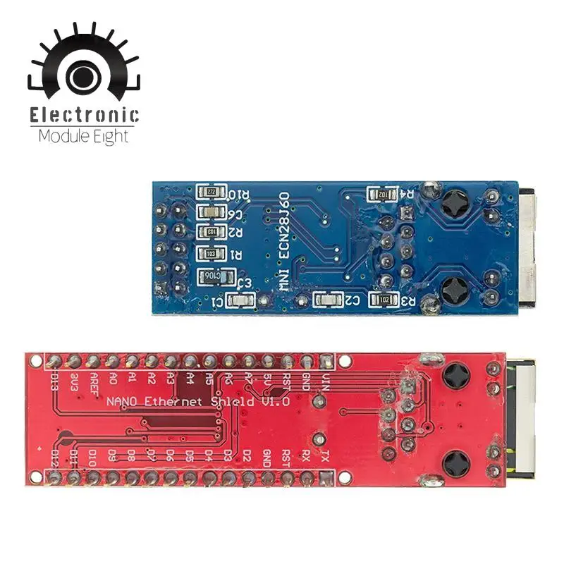 10 шт. Mini ENC28J60 Ethernet Shield/Ethernet Shield для Nano SPI интерфейса сетевой модуль локальной сети