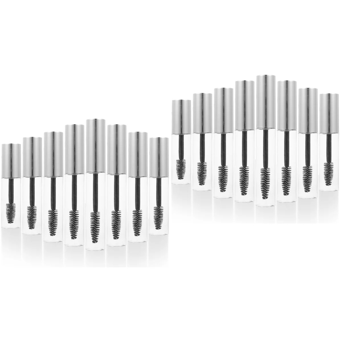 

16 Empty Mascara Tubes Clear Eyelash Bottles Outdoor Mascara Dispensers 10ml