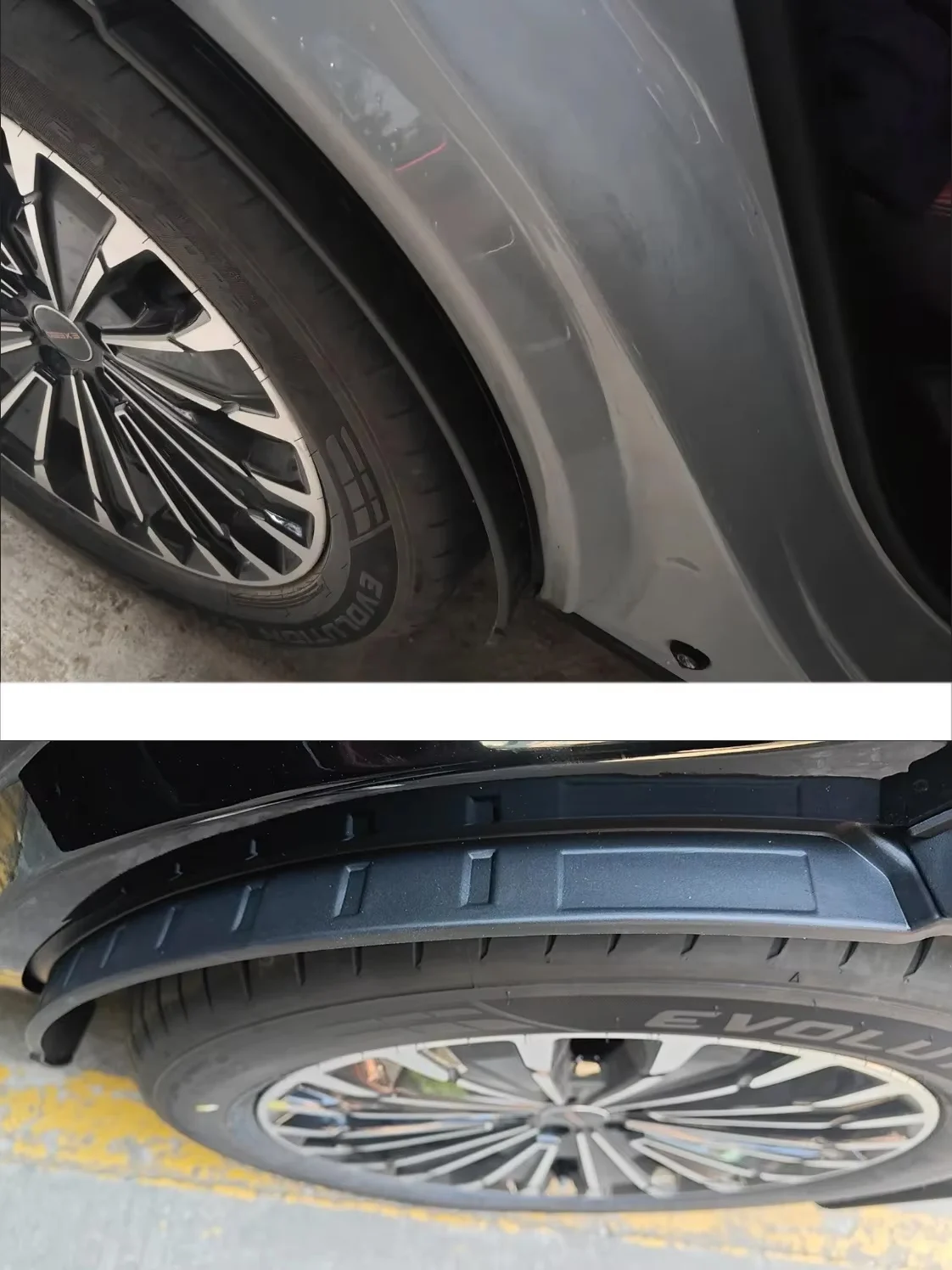 Фото Автомобильные брызговики с подкладкой для Leapmotor B05, Lafa5, Lafa 5 2026, 2027, 2028. Защита колесных арок, брызговики, комплекты обвесов. №3