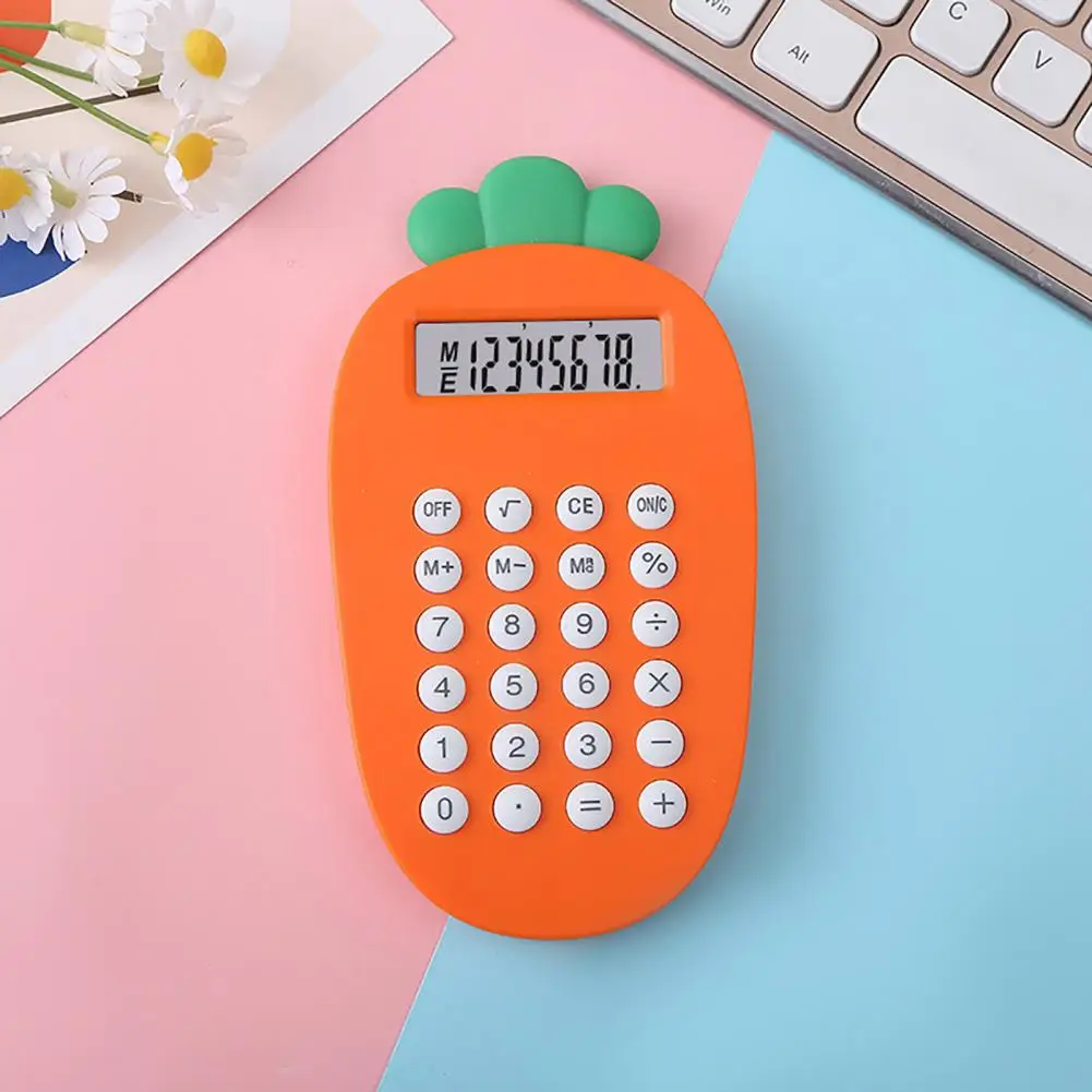 Портативный мини-калькулятор компактный мультяшный в форме кошачьей лапы и