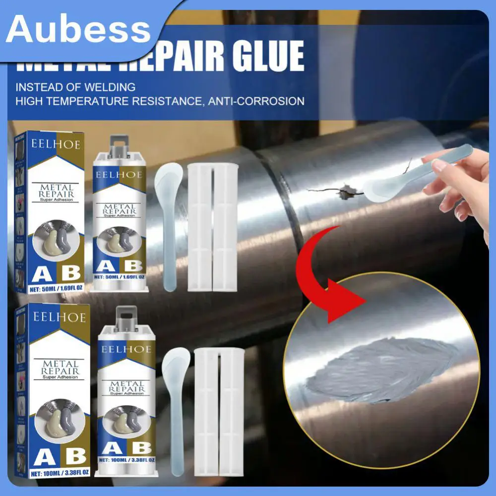 

High Strength Extrusion Metal Repair Ab Metal Cast Iron Ab Glues Repairing Adhesive Weld Seam Repair Glue Hot 100g 2023