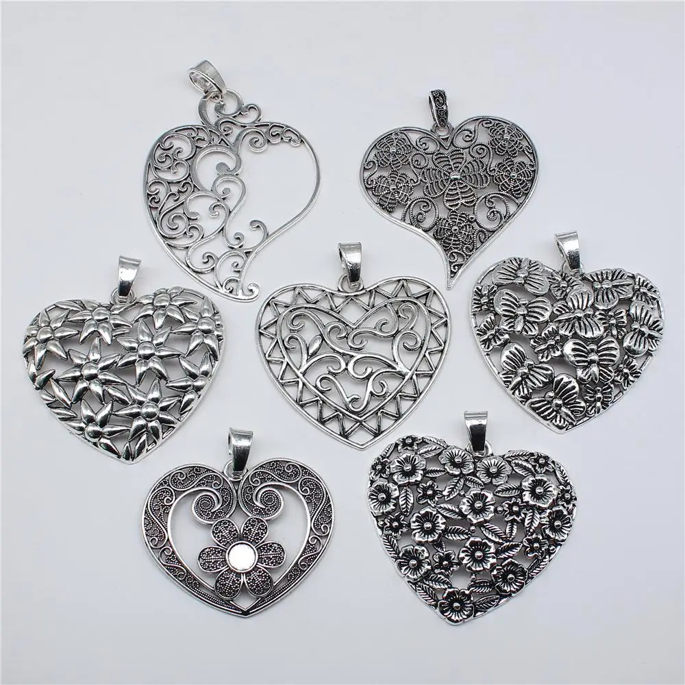 

1 шт. резные Большие Полые Подвески для изготовления ожерелья, ювелирных изделий