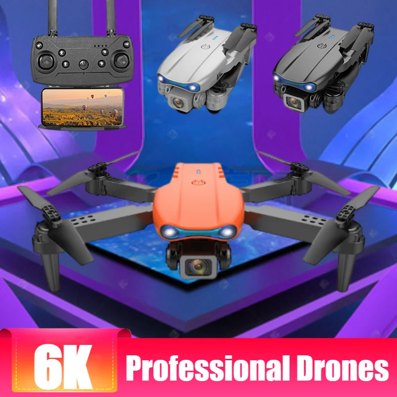 

Drone Professional E99Pro Quadcopter Drones RC Helicopters 6K Dual HD Camera Foldable Mini Dron Remote Control Kid Toys New 2023