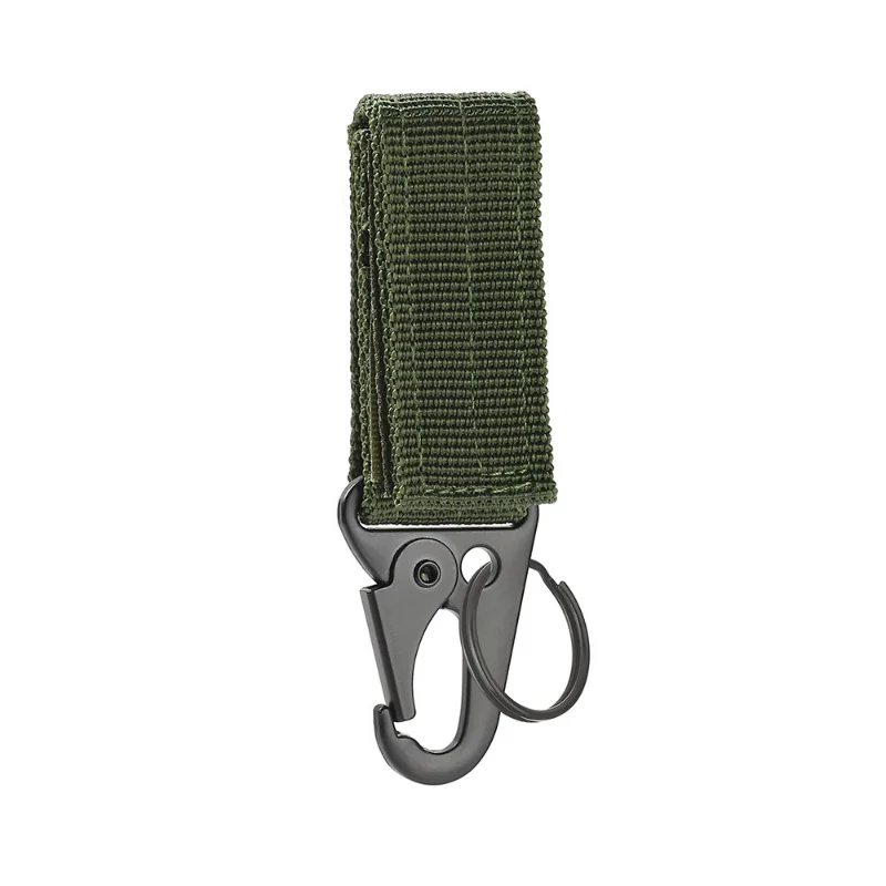 

Outdoor Carabiner Keychain Hanger Webbing Buckle Molle Belt Keys Hook EDC Gear Sticker Climbing Mountaineering Tool