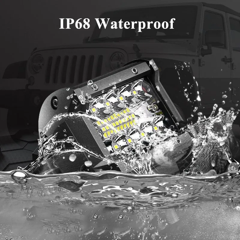 ВИЗОРАК 4-дюймовый потопный мотоциклетный светодиодный рабочий фонарь для внедорожника, велосипеда, автомобиля 4x4 4wd, пикапа, грузовика, внедорожника, джипа, Форда, Хаммера, грузовика.