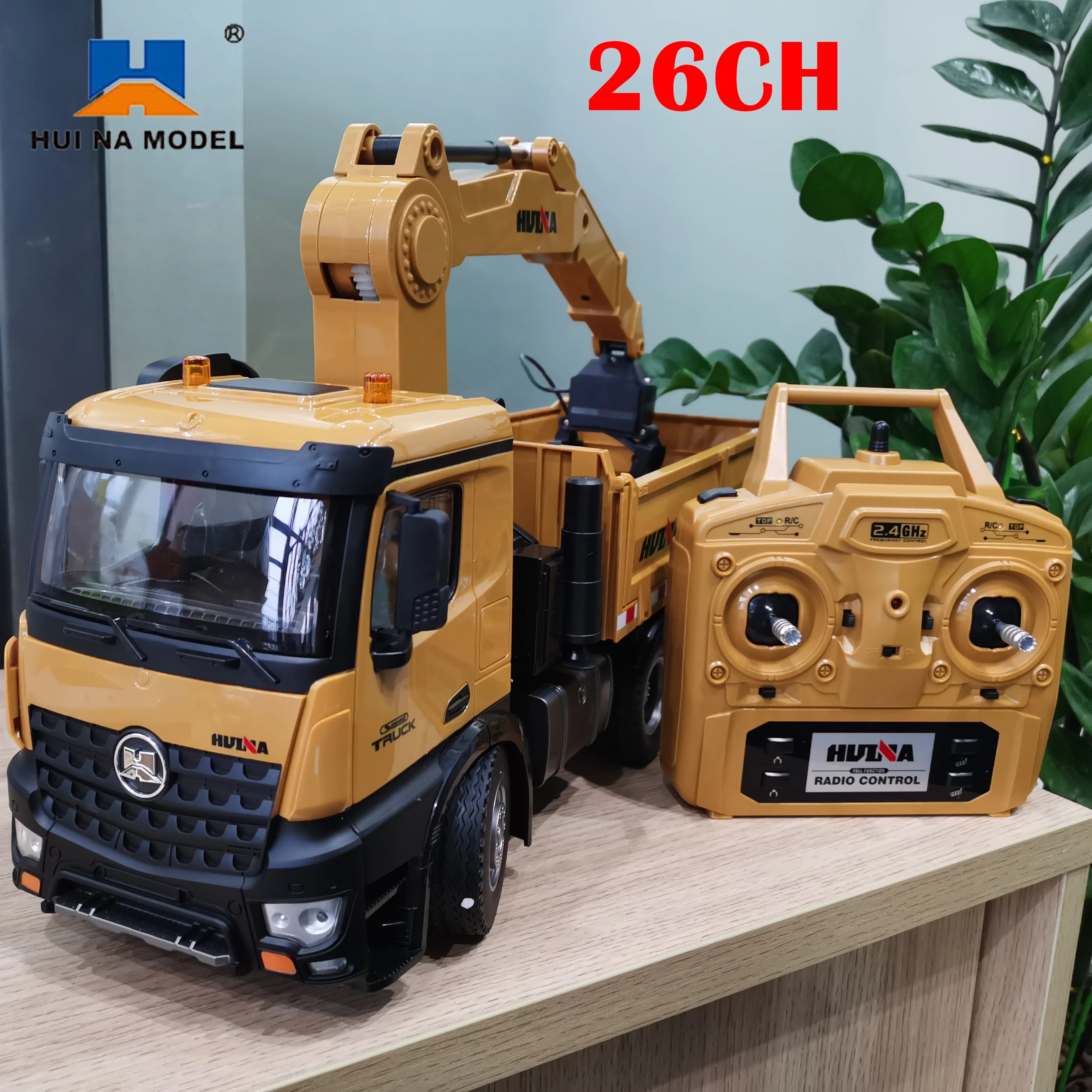Автомобиль самосвал Huina 1575 с дистанционным управлением из сплава Grapplo 1/14 RC